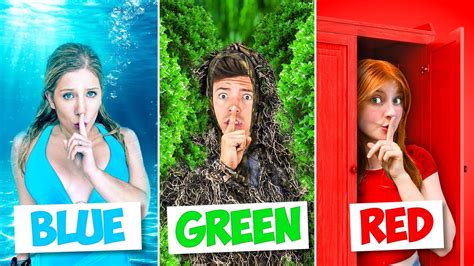 Extreme Hide and Seek in ONE COLOR! .